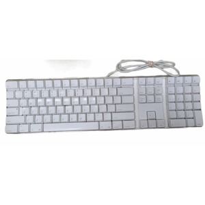 Apple Mac A1048 USB Corded Keyboard w 10 Key White Tested Working